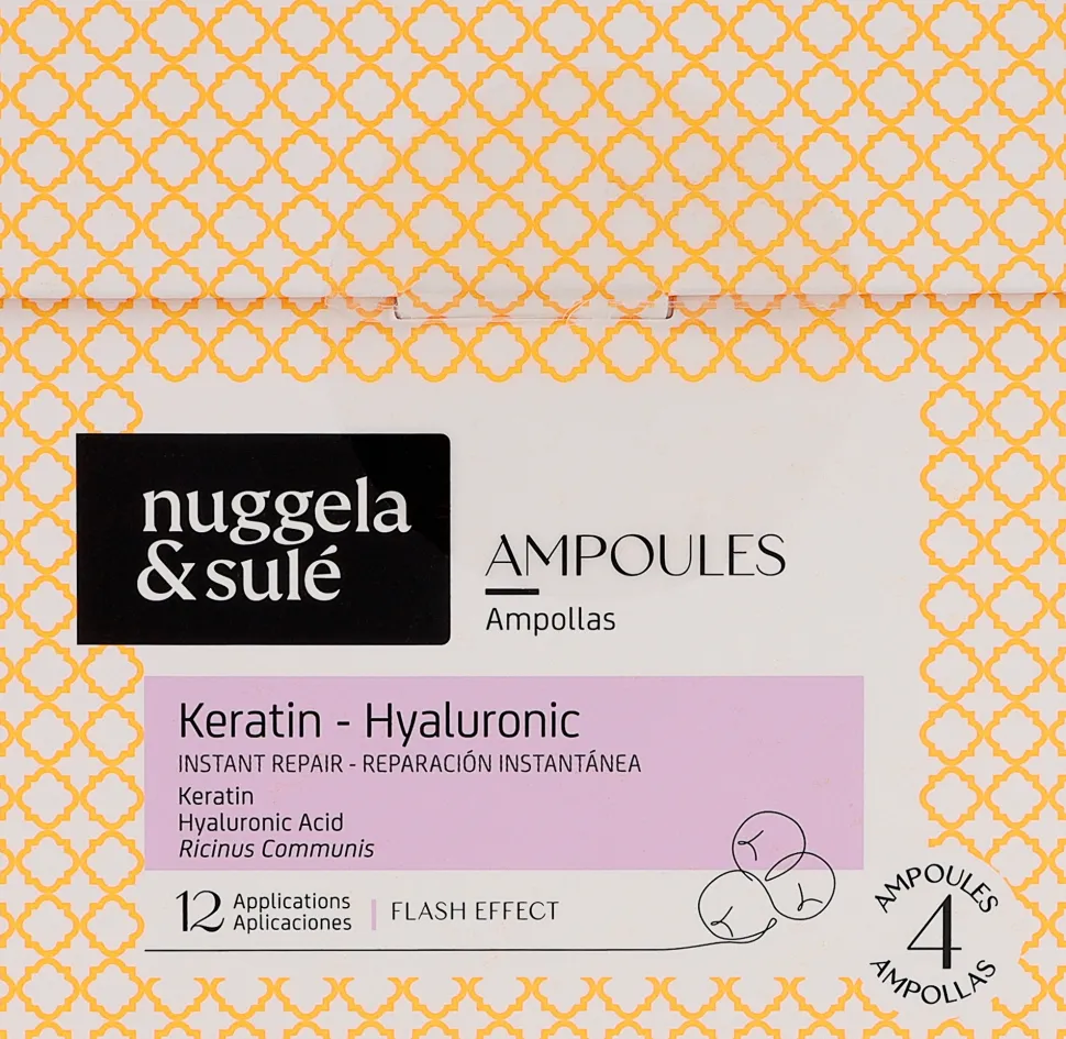 Haarampullen-Set mit Keratin und Hyaluronsäure