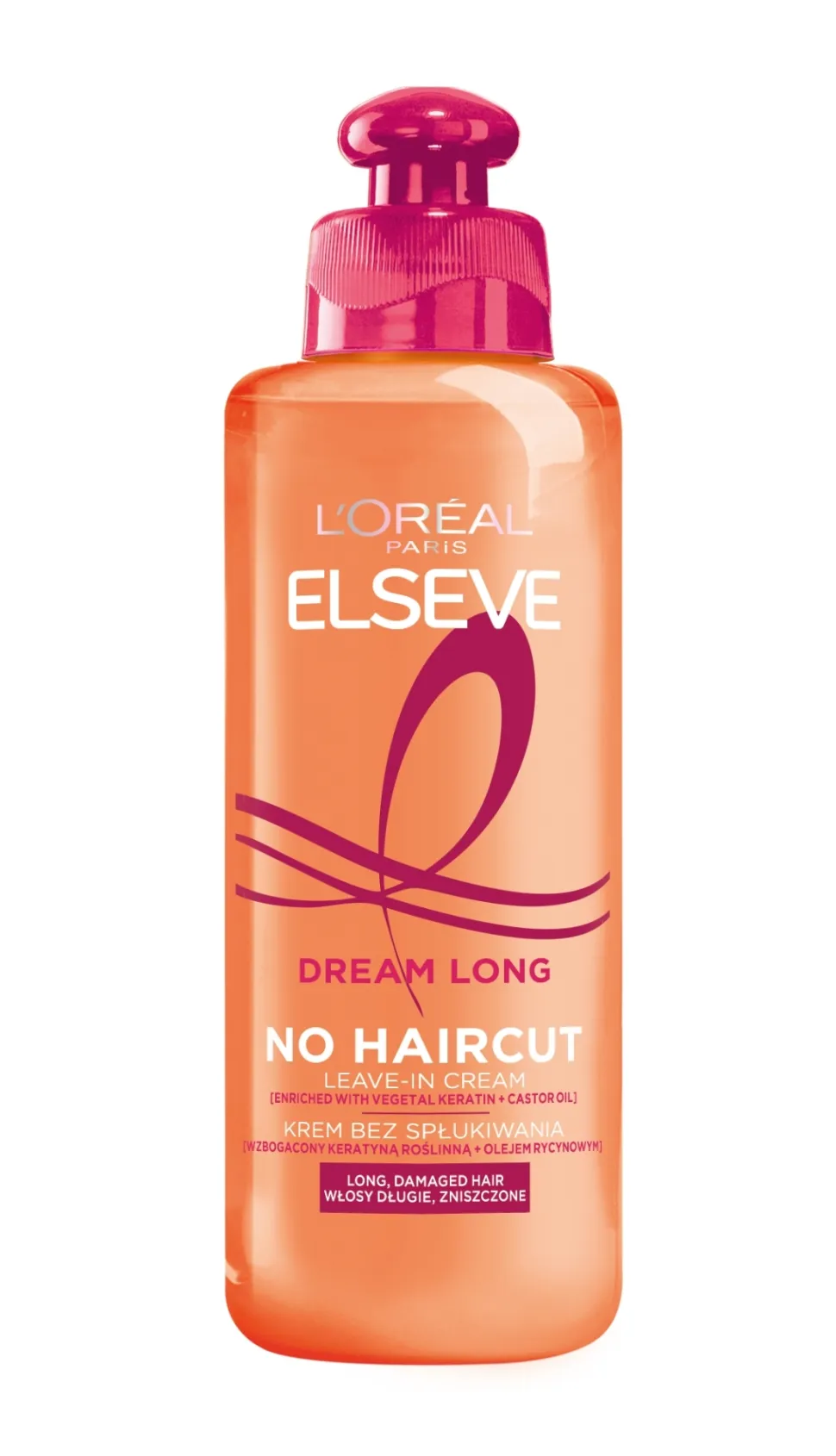 Haarcreme mit Keratin, Vitaminen und Rizinusöl