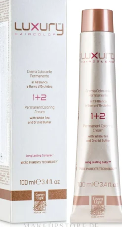 Haarfarbe-Creme mit weißem Tee und Orchideenextrakt