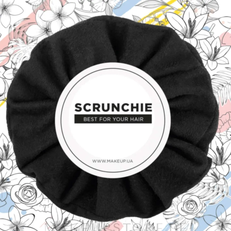 Haargummi Suede Classic schwarz