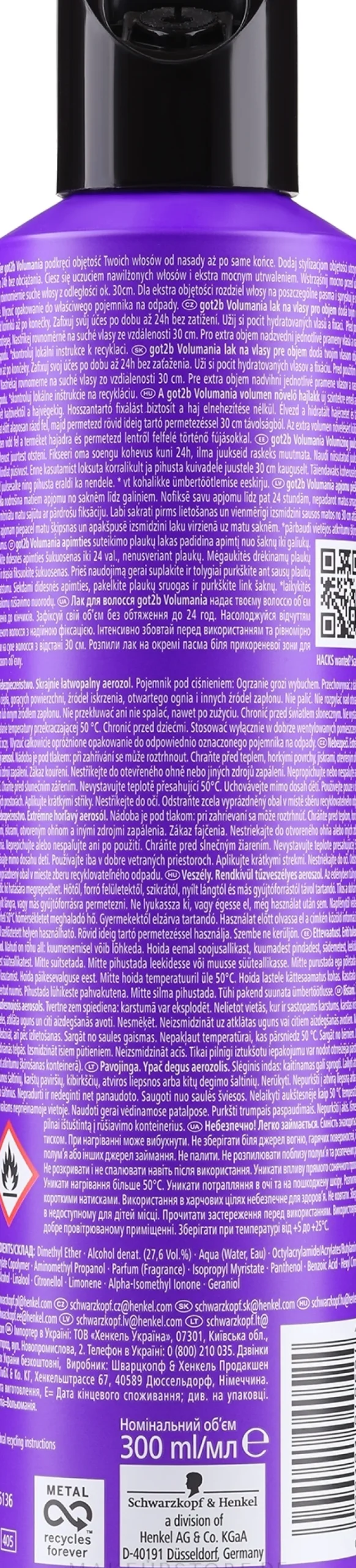 Haarlack für mehr Volumen