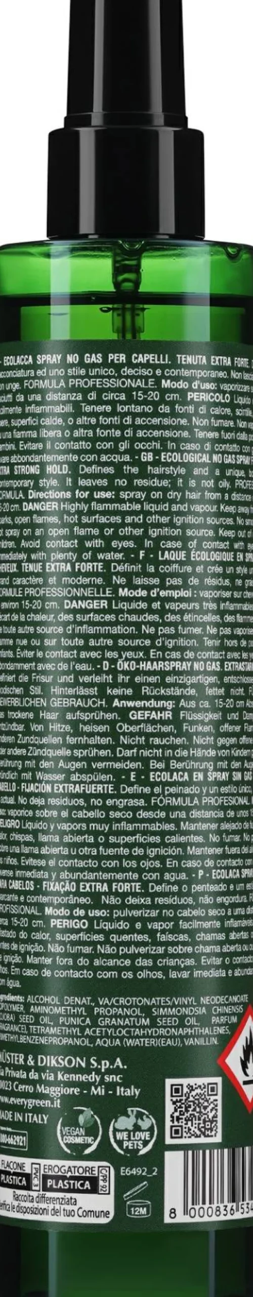 Haarlack ohne Gas