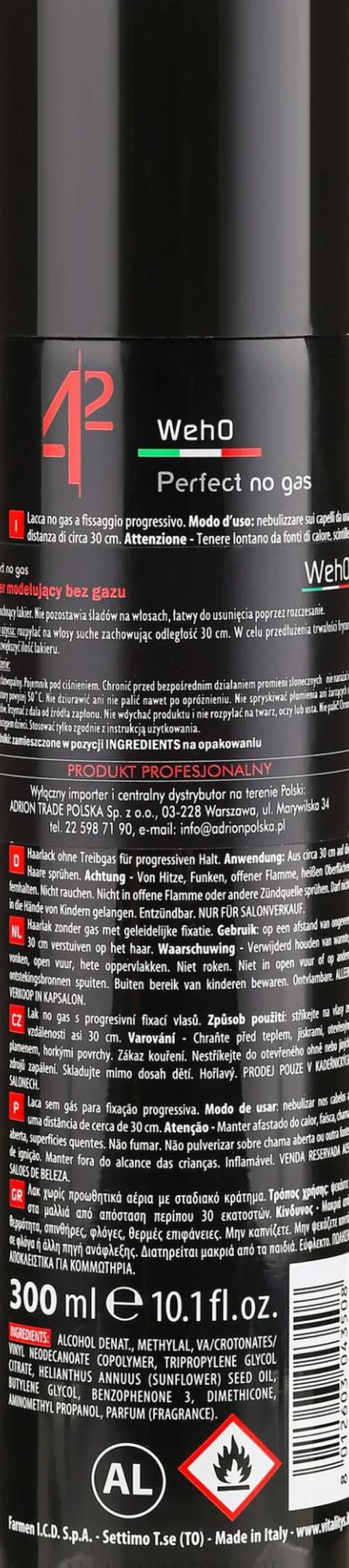 Haarlack ohne Treibgas für progressiven Halt
