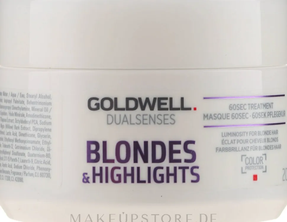 Haarmaske für blondes und gesträhntes Haar