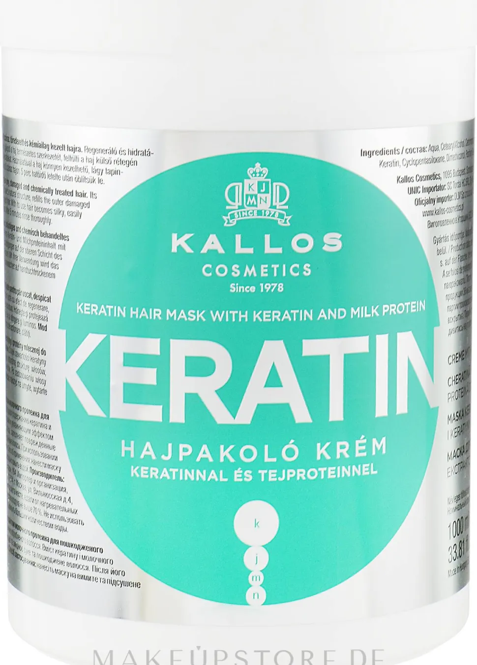 Haarmaske mit Keratin und Milchproteinen