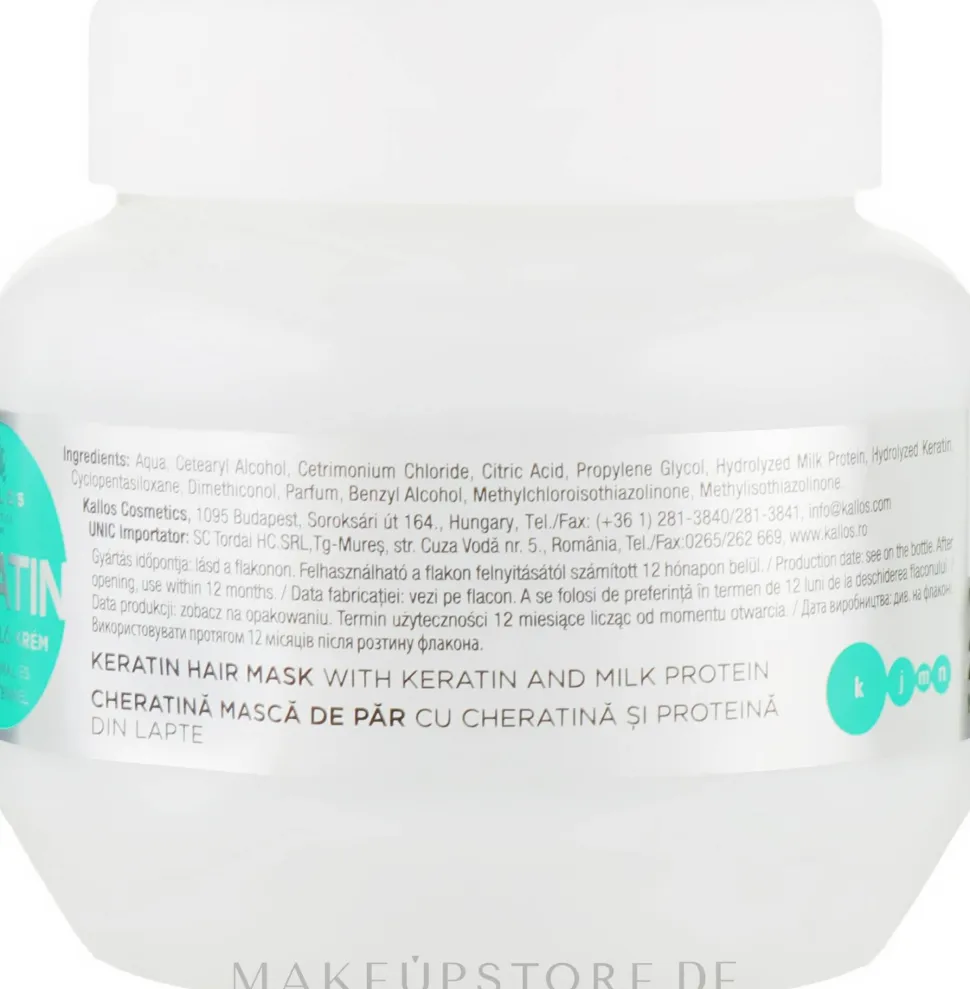 Haarmaske mit Keratin und Milchproteinen