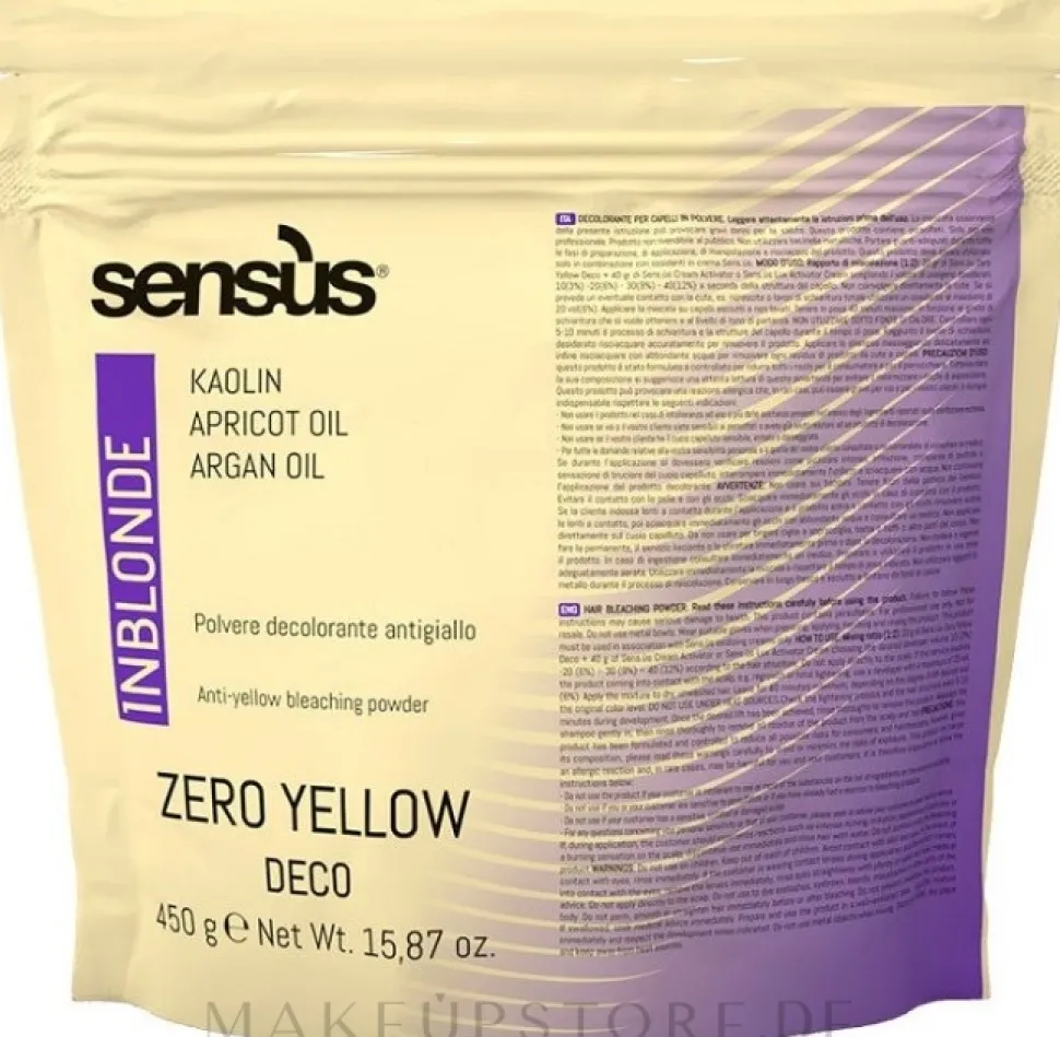 Haarpulver mit Anti-Gelb-Effekt