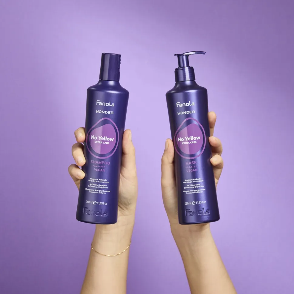 Haarshampoo gegen Gelbstich