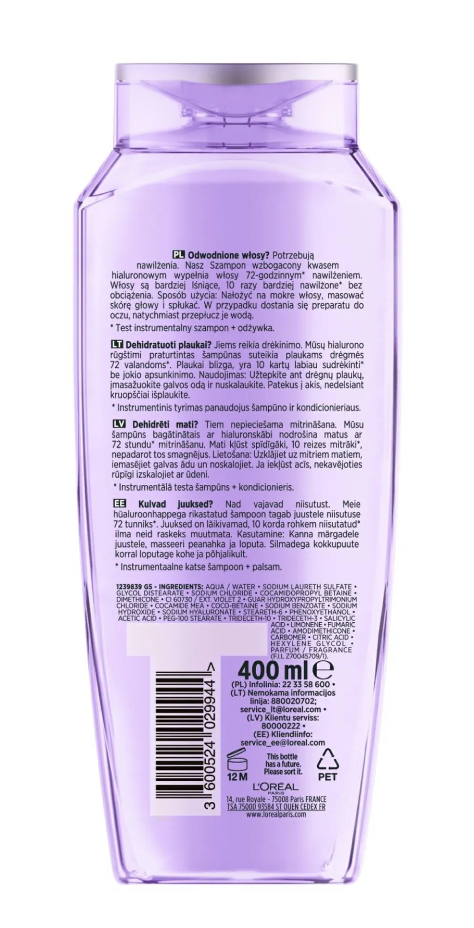 Haarshampoo mit Hyaluronsäure
