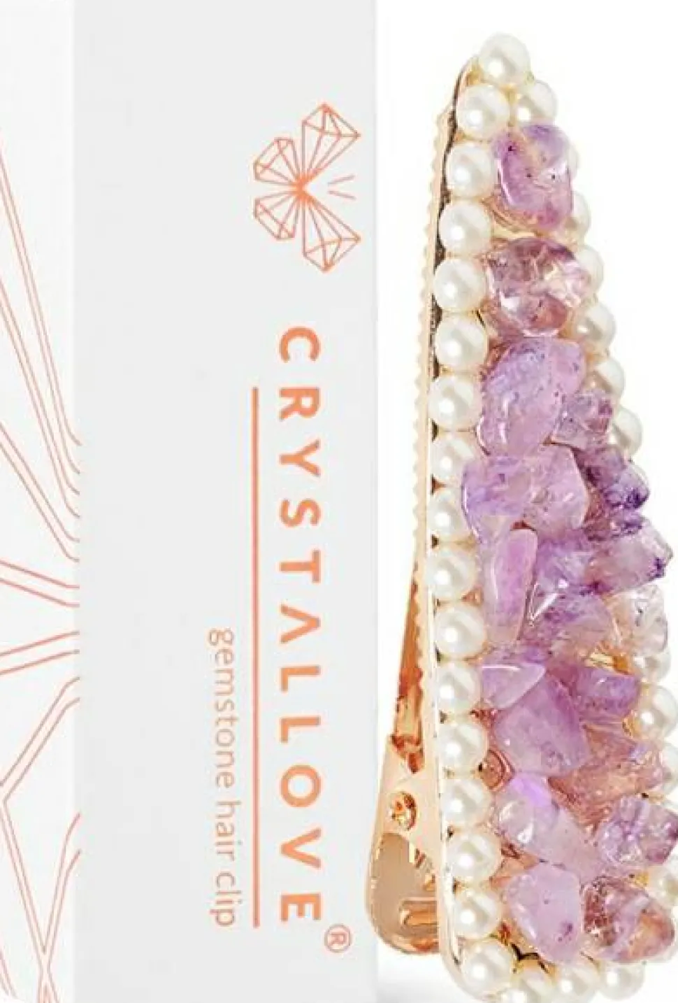 Haarspange Amethyst
