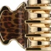 Haarspange Krabbe JG29107 MAC, gold mit Leopardenmuster