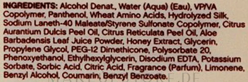 Haarspray für Strand-Look mit Weizen-Aminosäuren und Seidenproteinen
