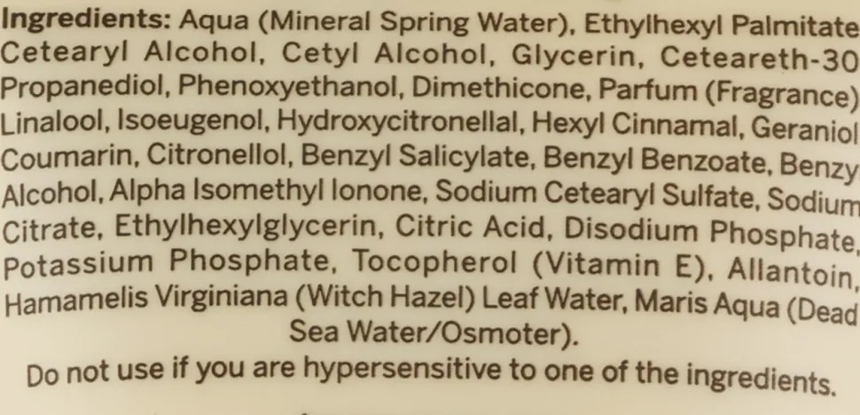 Handcreme mit Mineralien aus dem Toten Meer