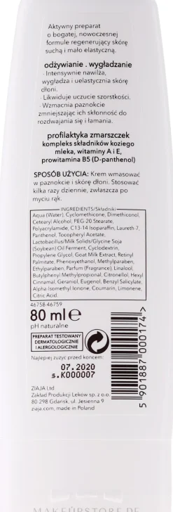 Handcreme mit Ziegenmilch