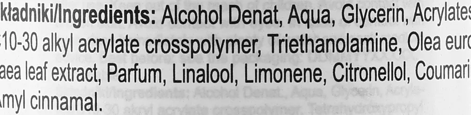 Hand-Desinfektionsgel mit Alkohol