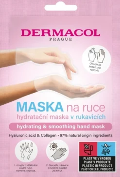 Handmaske in Handschuhen
