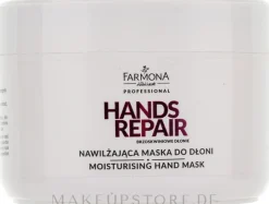 Handmaske mit Pfirsich