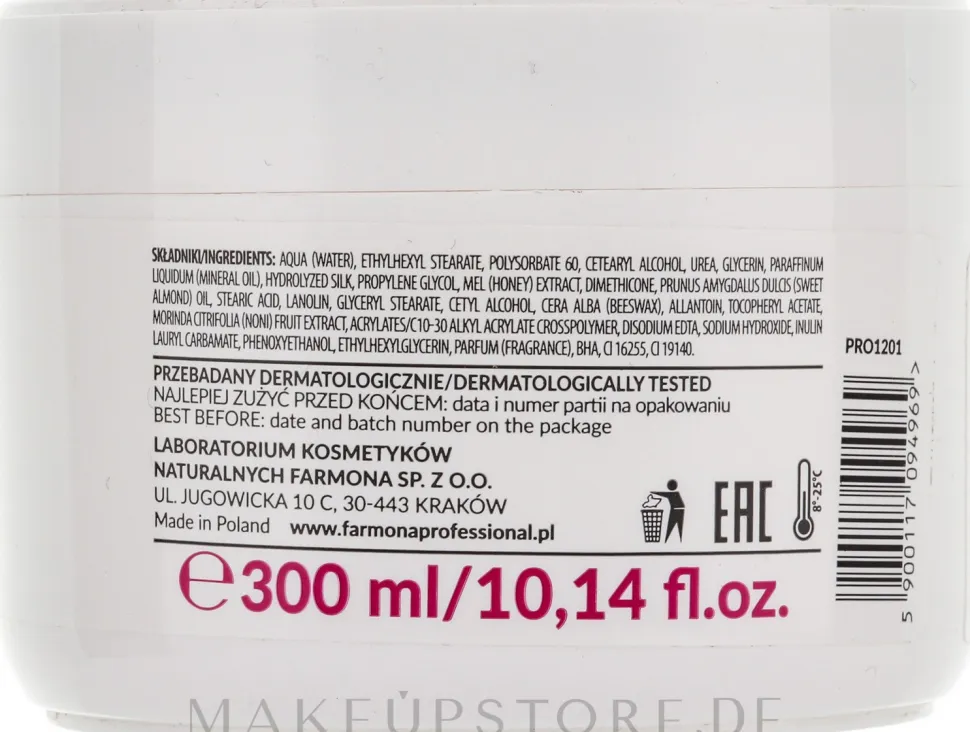 Handmaske mit Pfirsich