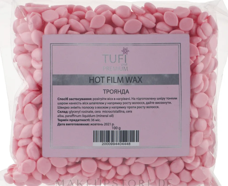 Heißpolymer-Wachsgranulat Rose