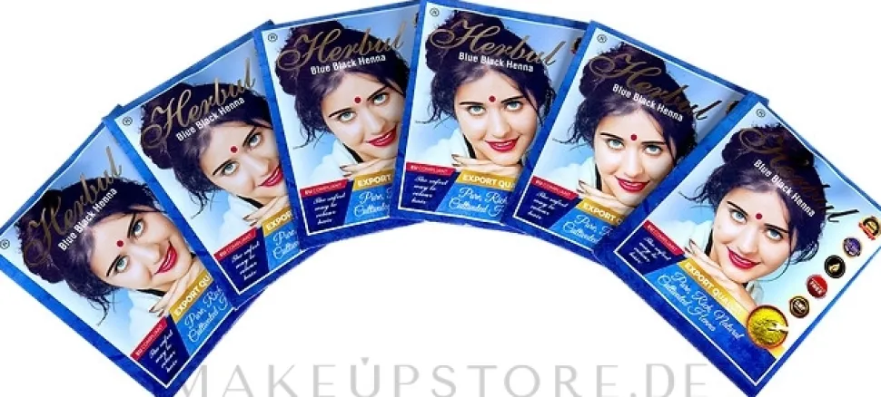 Henna für Haare blau-schwarz