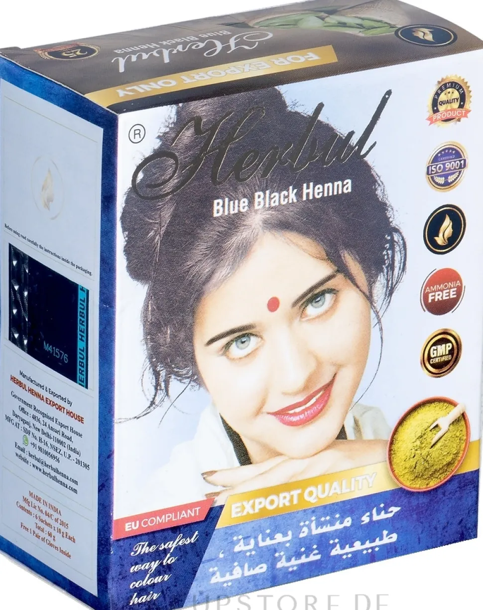 Henna für Haare blau-schwarz