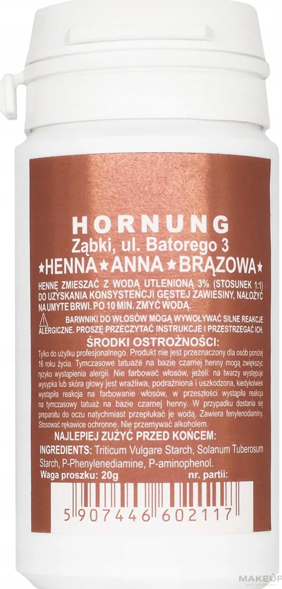 Hornung Brow Henna