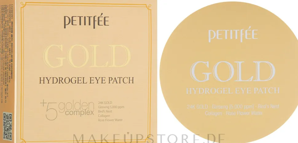 Hydrogel-Augenpatches mit Gold-Komplex