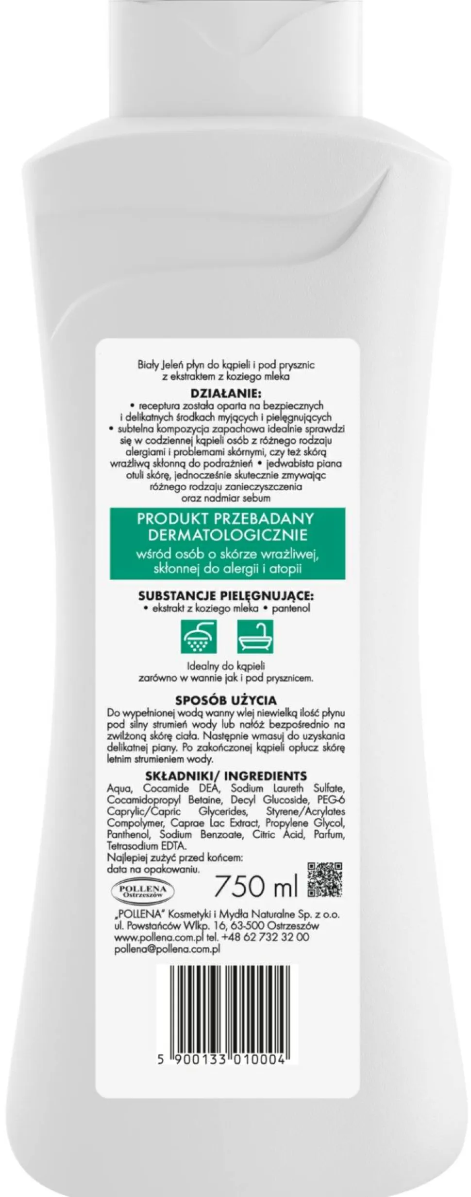 Hypoallergener Badeschaum mit Ziegenmilch