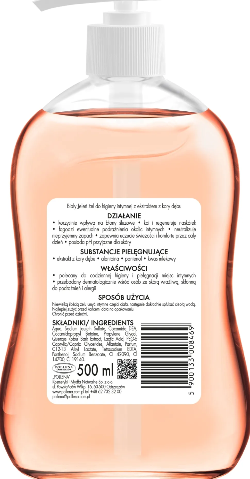 Hypoallergenes Gel für die Intimhygiene mit Eichenrinde