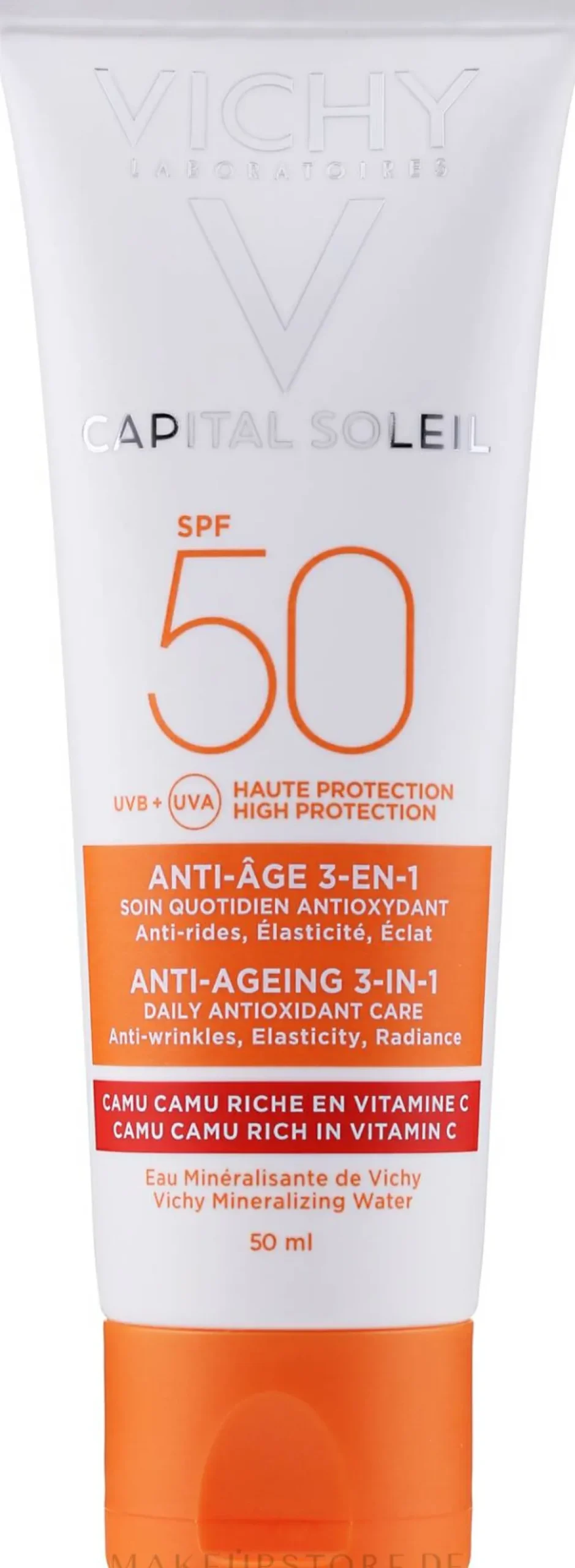 3in1 Anti-Aging Sonnenschutzcreme für das Gesicht mit Antioxidantien SPF 50