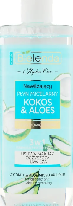 3in1 Feuchtigkeitsspendendes Mizellenwasser mit Kokosnuss und Aloe
