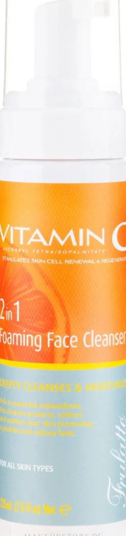 2in1 Reinigungsschaum für das Gesicht mit Vitamin C