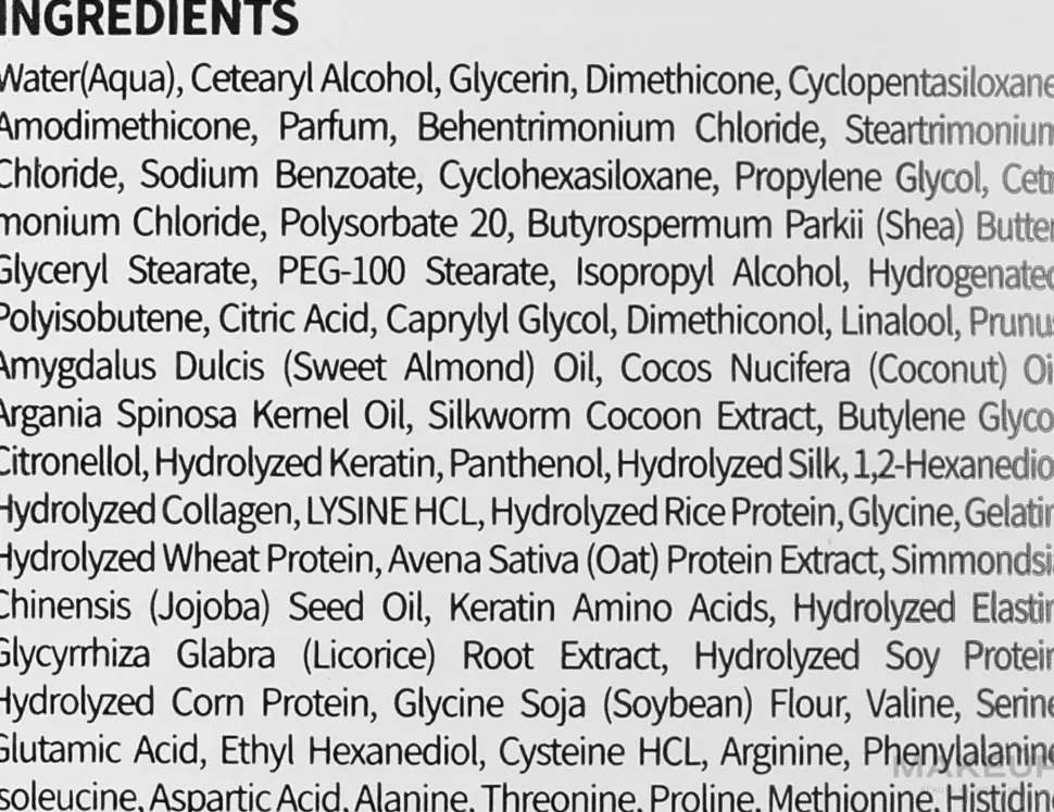 Intensiv nährender Haar-Conditioner mit hydrolysierter Seide