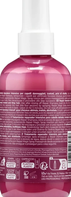 Intensiv reparierendes und strahlendes Haarspray mit pflanzlichem Keratin