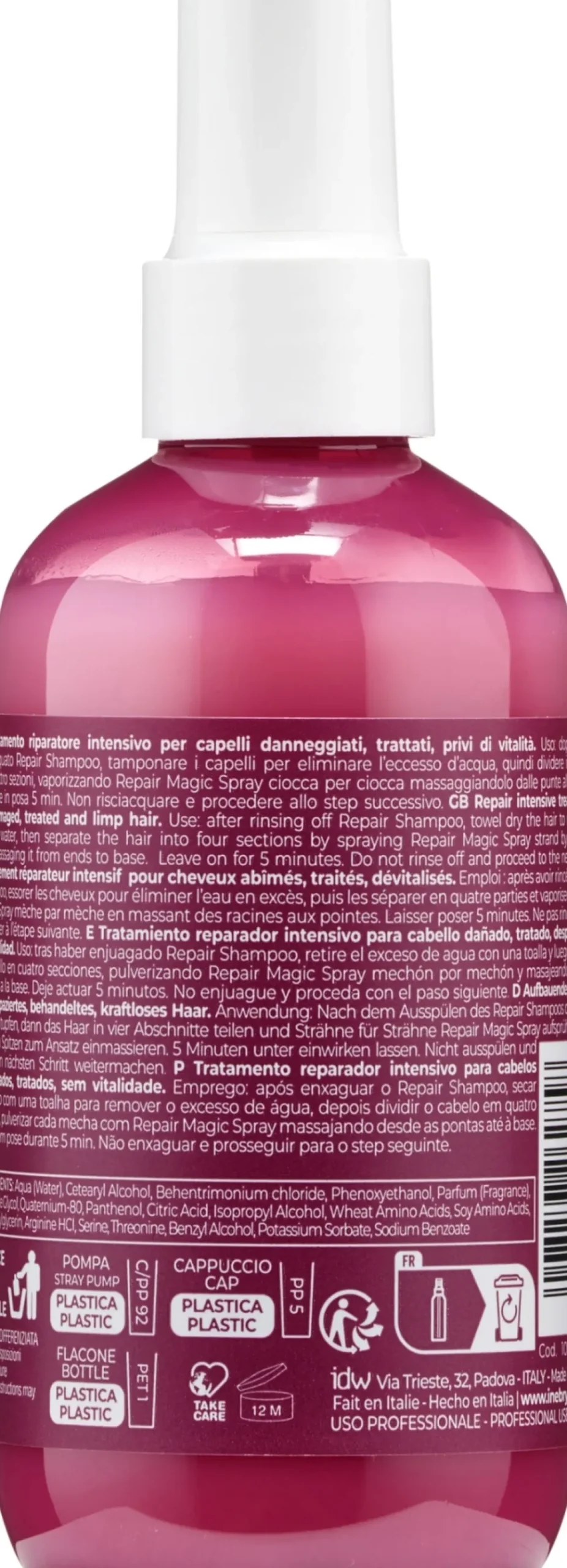 Intensiv reparierendes und strahlendes Haarspray mit pflanzlichem Keratin