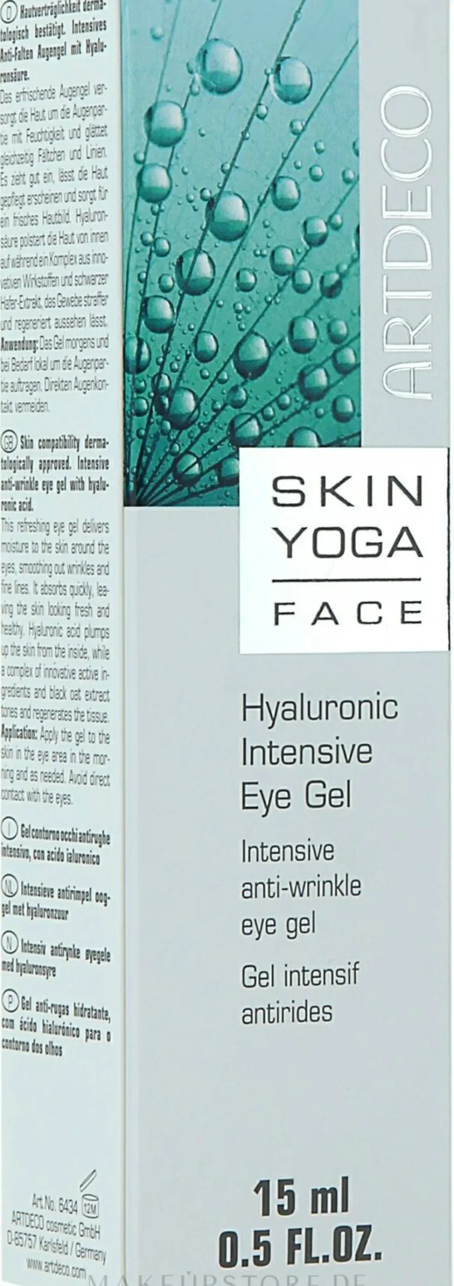 Intensives Anti-Falten Gel für die Augenpartie mit Hyaluronsäure
