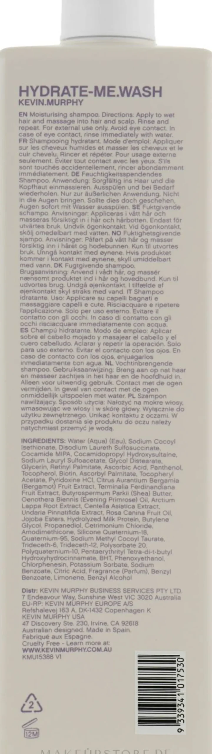 Intensiv feuchtigkeitsspendendes Shampoo