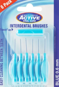 Interdentalzahnbürsten 0,6 mm blau 6 St.