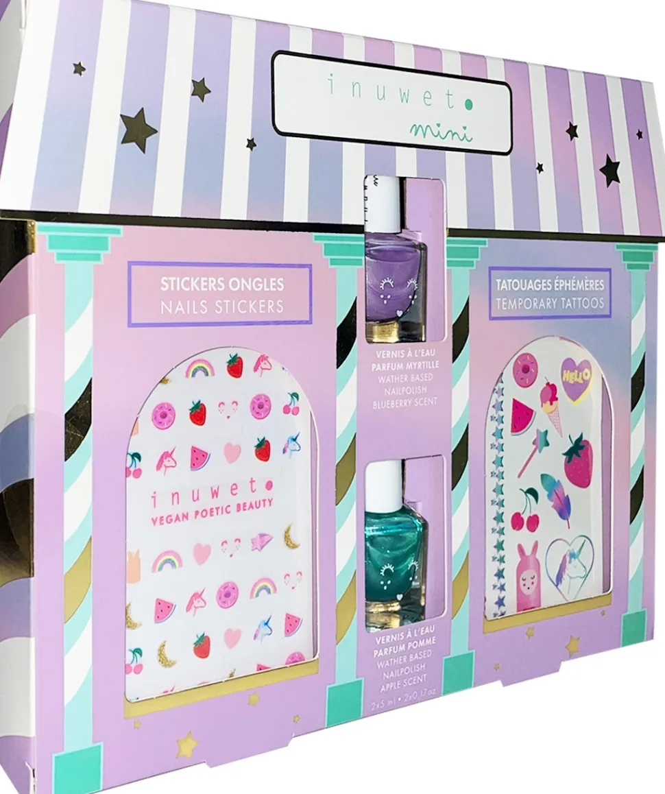 Inuwet My Little Beauty House (nail/polish/2x5ml + tatoo/1pc + nail/sticker/1pc)