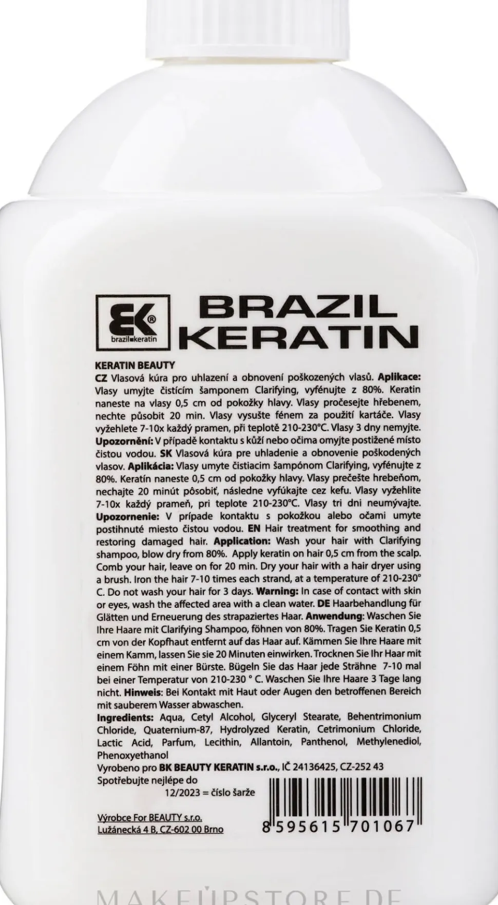 Keratinbehandlung für das Haar