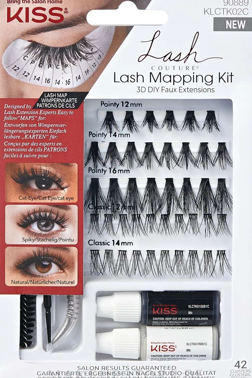 Kiss 3D DIY Faux Extensions Lash Mapping Kit
