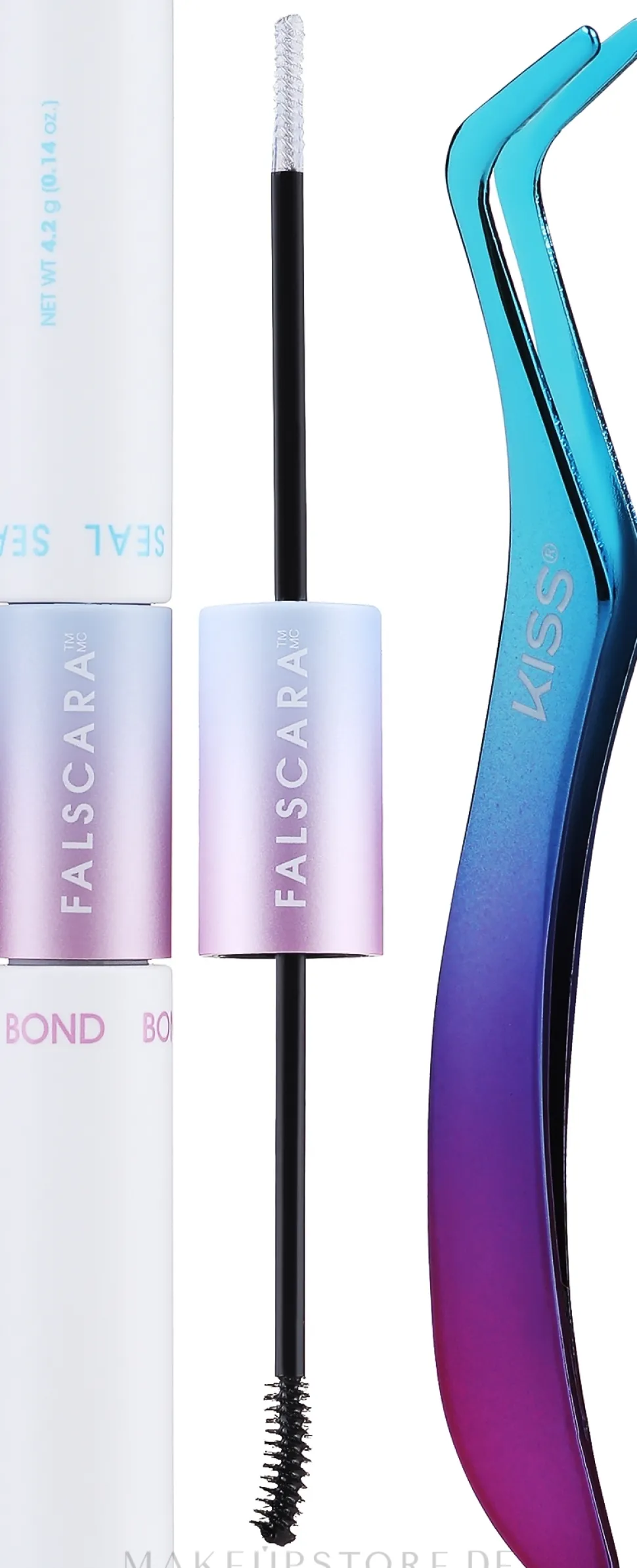 Kiss Falscara Eyelash Starter Kit (bond/4,5g + seal/4,2g + applicator + wisps)