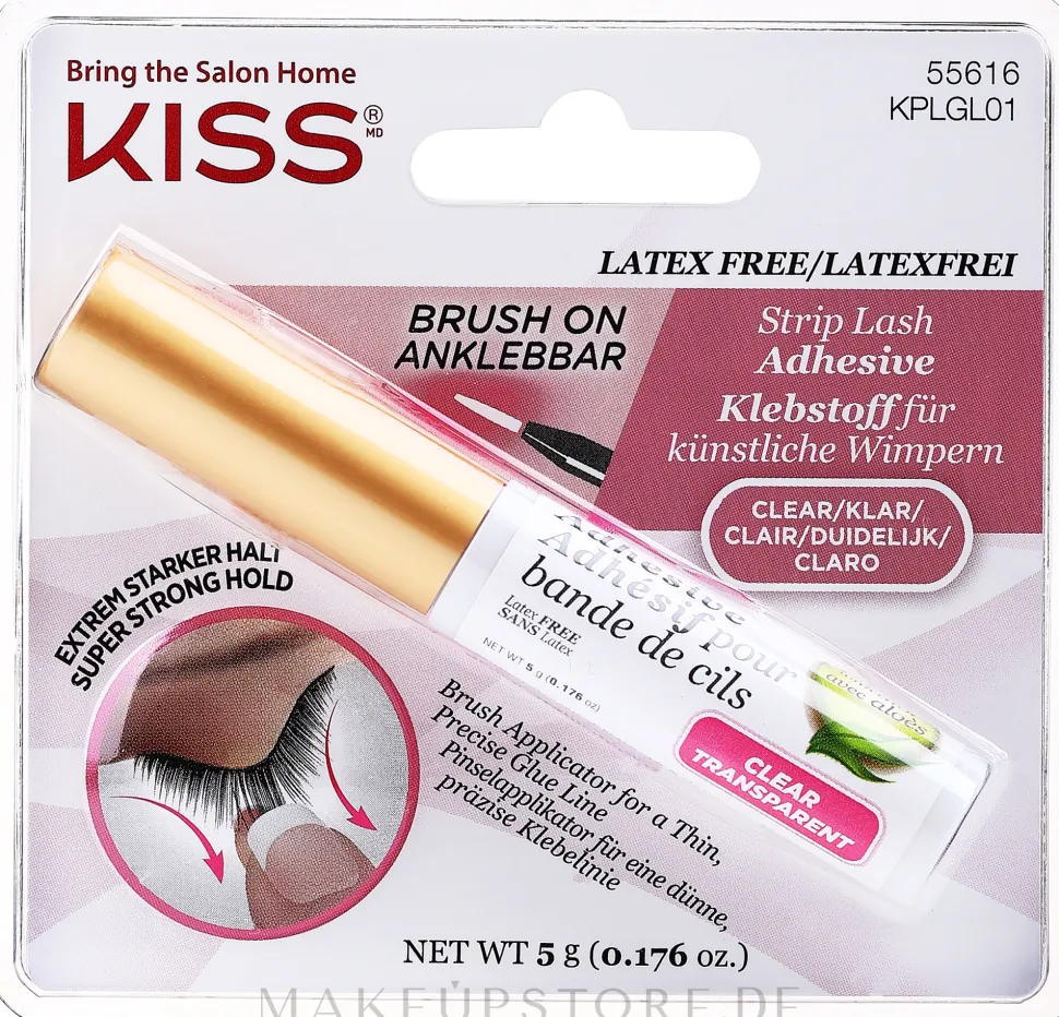 Kiss Strip Lash Adhesive Clear Super Strong Hold