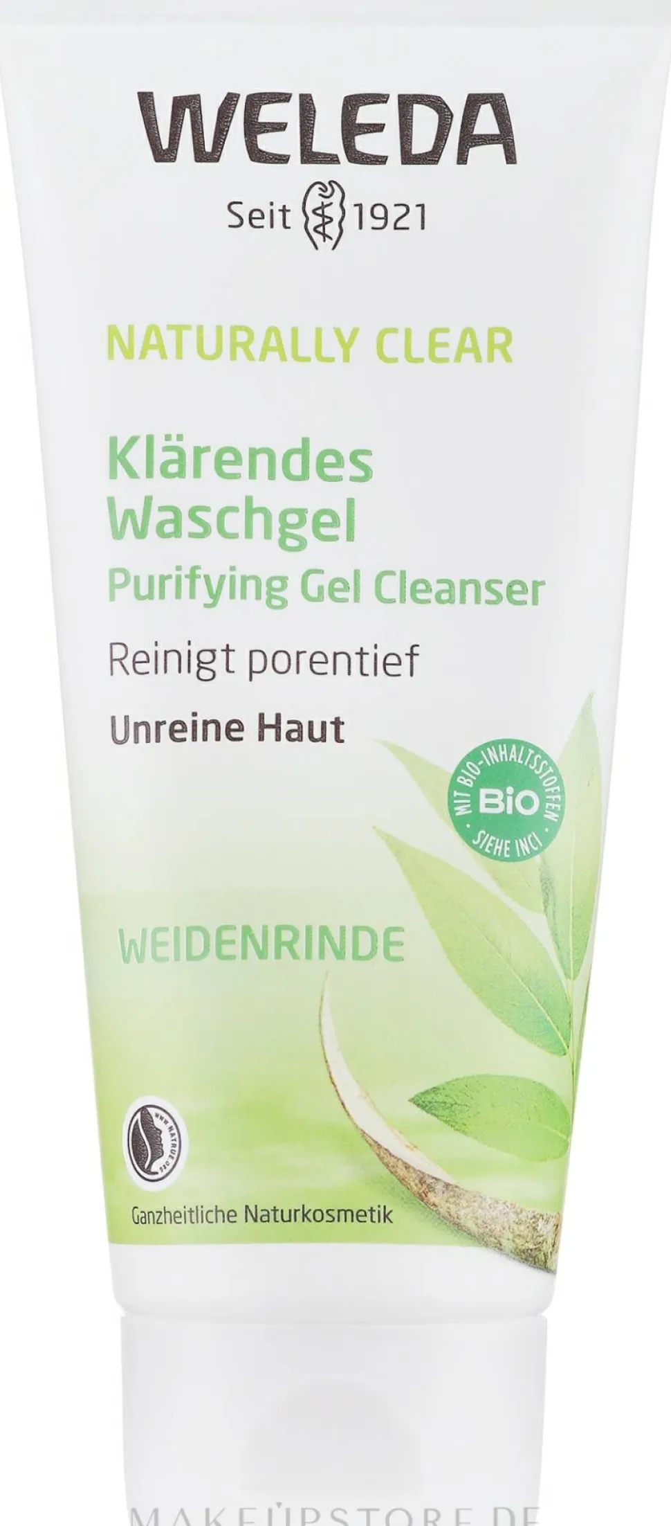 Klärendes Waschgel für unreine Haut mit Weidenrinde