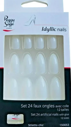 Künstliche Fingernägel inkl. Klebstoff