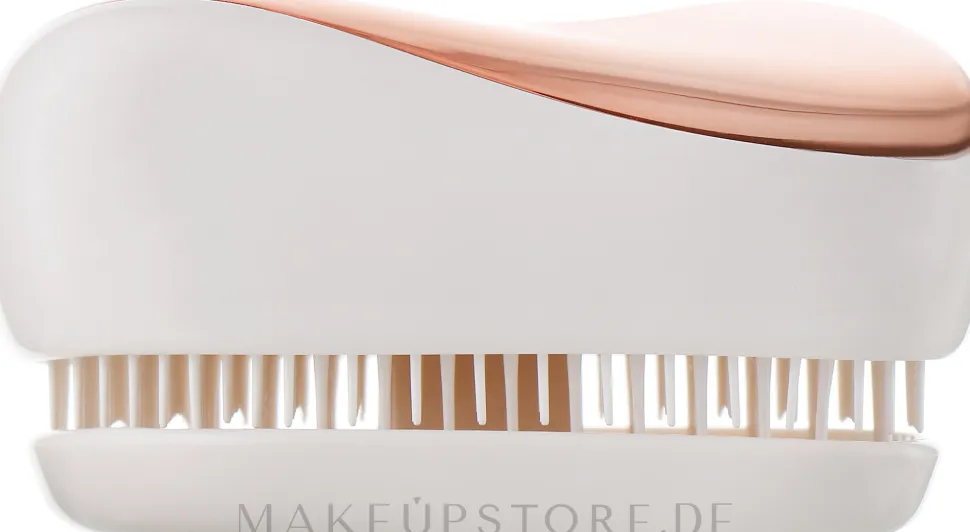 Kompakte Haarbürste rosegold-cremeweiß