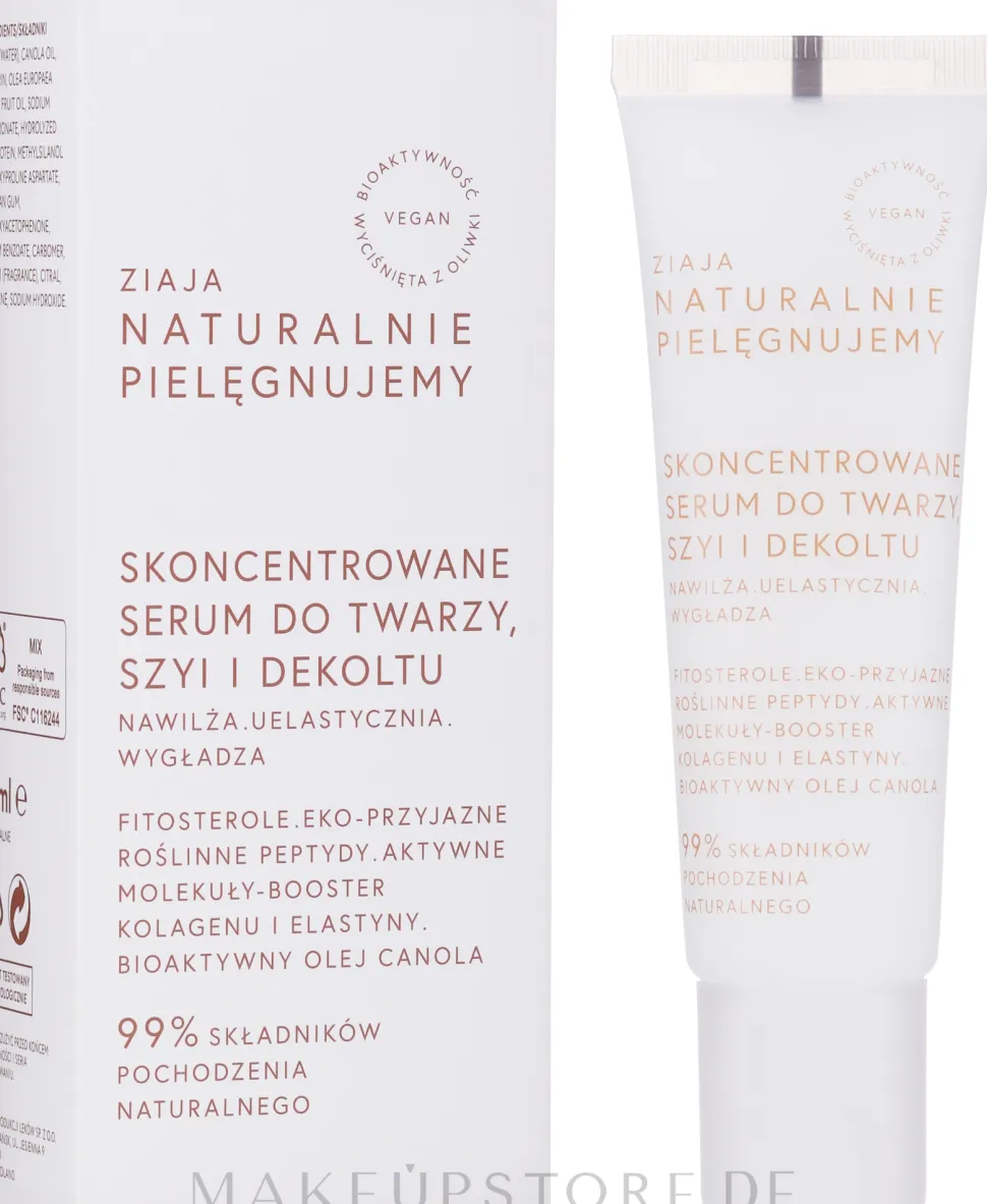 Konzentriertes feuchtigkeitsspendendes und glättendes Serum für Gesicht, Hals und Dekolleté