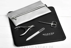 Kosmetiktasche Manicure Slim silber (ohne Inhalt)