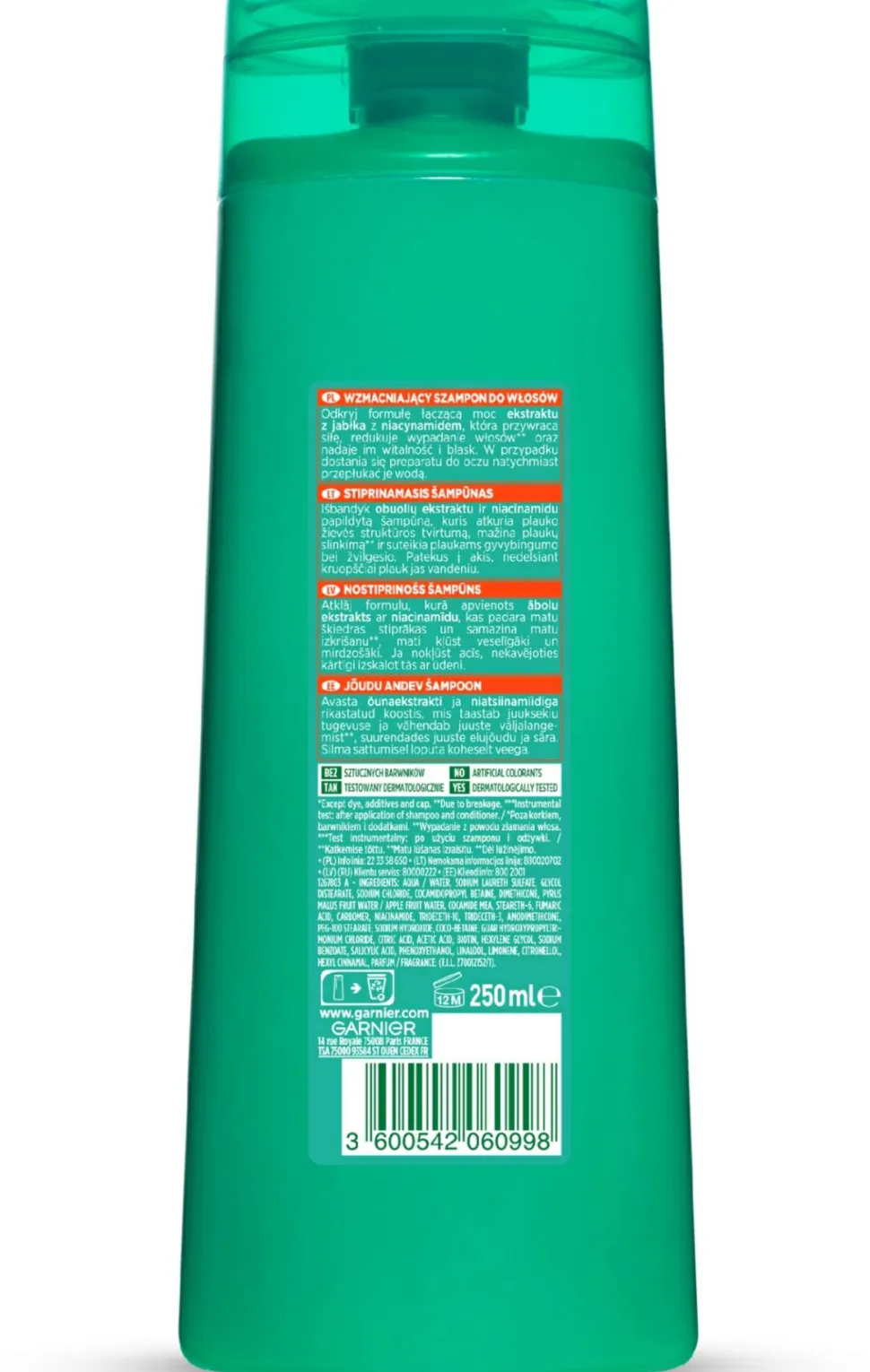 Kräftigendes Shampoo mit Ceramiden und Apfelextrakt