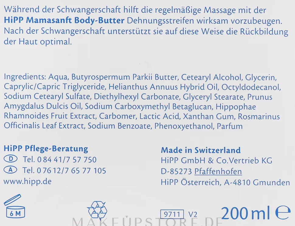 Körperbutter für werdende Mütter